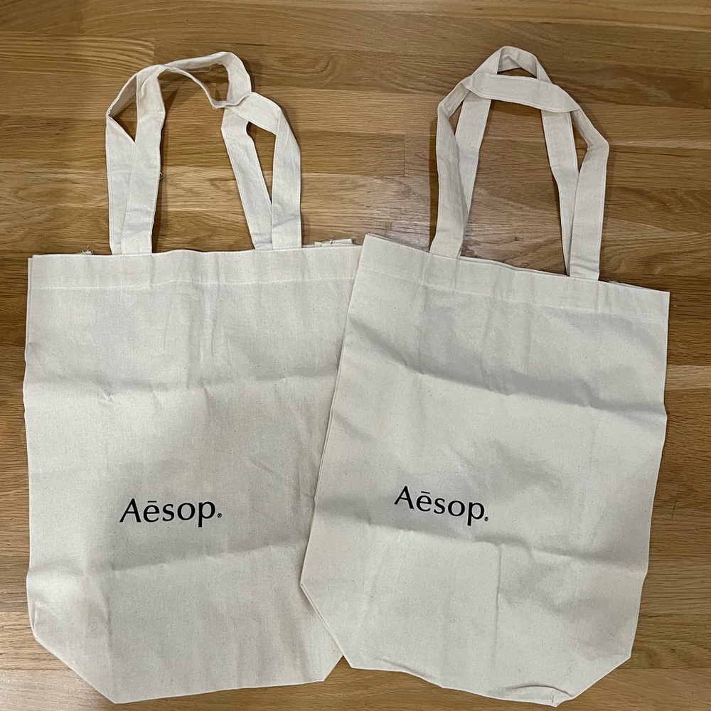 Aesop Cotton Tote Bags - Set of 2
